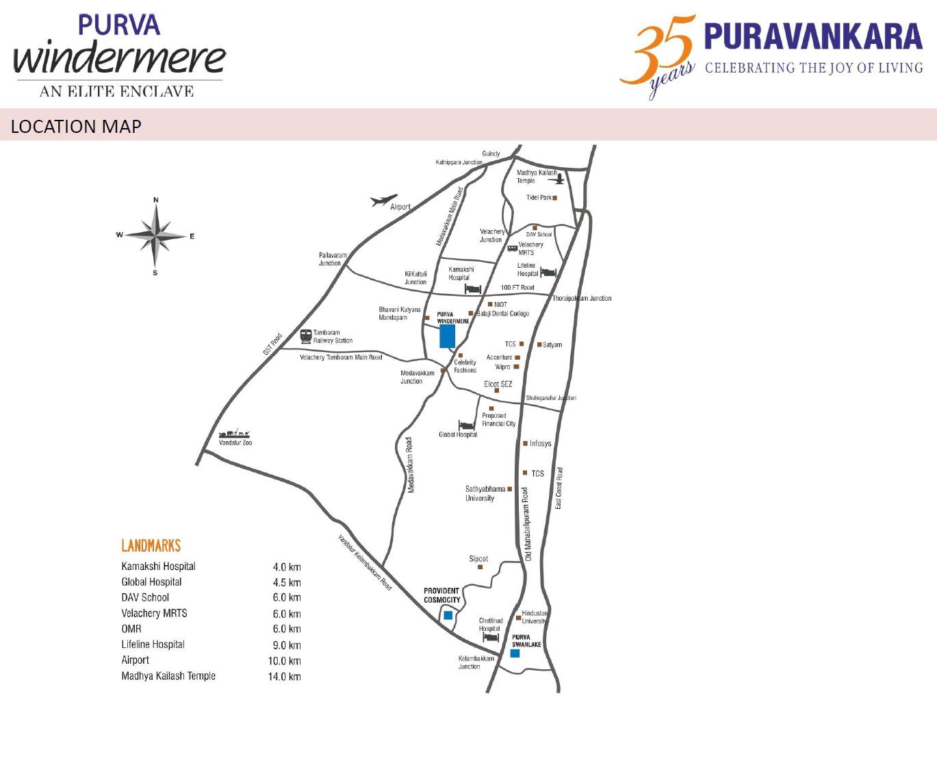 Purva windermere Phase 2 Location Map
